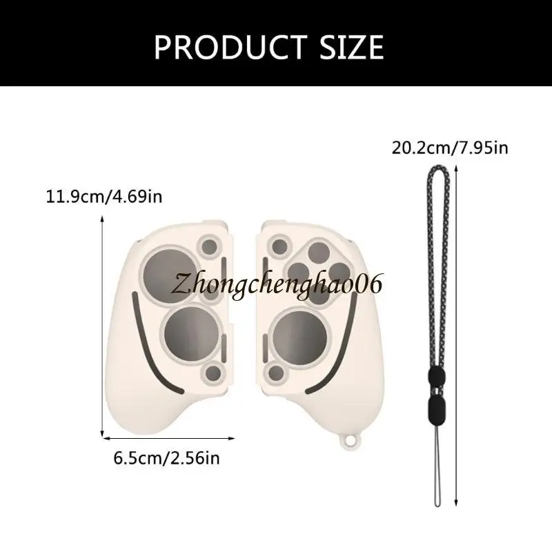 Controller Grip Protective Sleeve for Kishi Grip Case Cover Scratchproof Skin with Lanyard Flexible Cover 601F