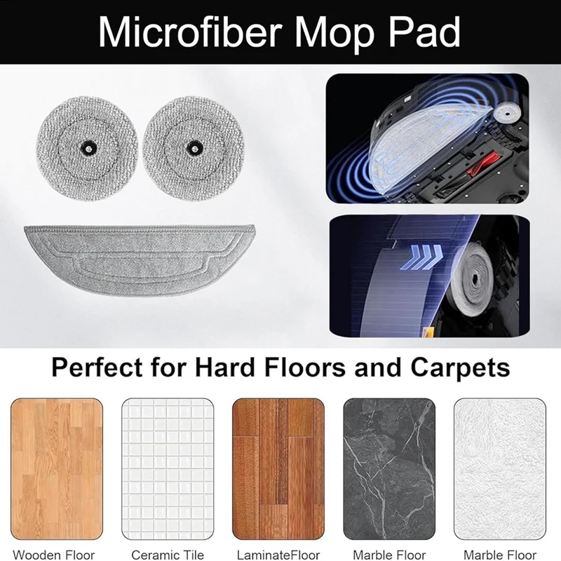 Roborock Saros 10 Accessori Rullo principale Spazzola laterale Filtro Hepa Mop Panno Sacchetto per la polvere Parti per aspirapolvere robot