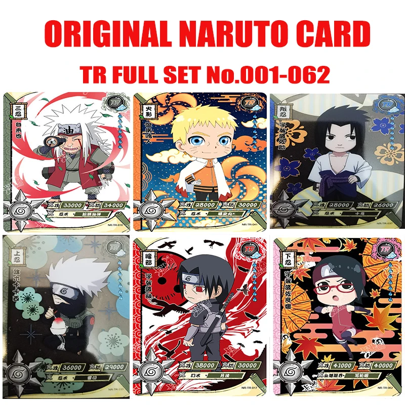 Genuine Kayou Anime Naruto Card TR Full Series No.01-062 Single Card Rare Card Collection Game Tsunade Children's Toy Gift