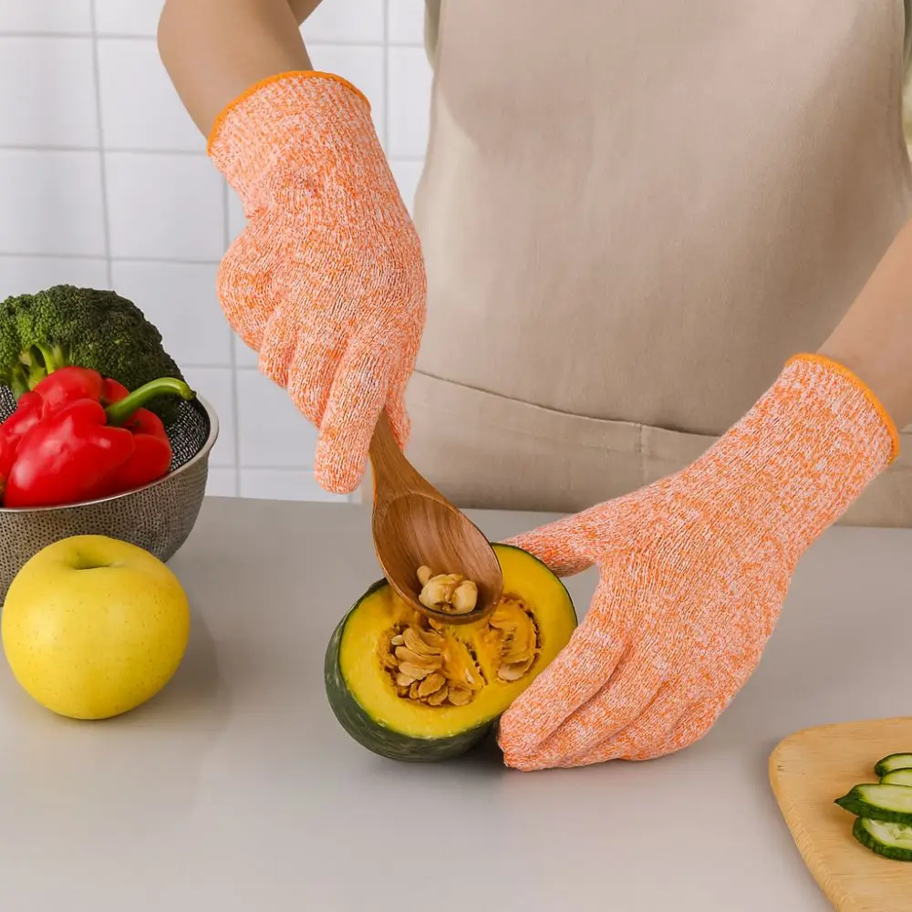 5 Level Anti-cut Gloves Wear-Resistant Stab Resistant Safety Work Gloves HPPE Professional Cut Resistant Gloves Food Processing