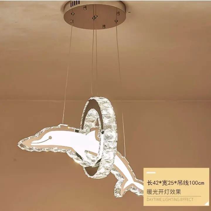 Crystal chandelier Dining room bedroom light personality creative study children's room cartoon decorative light