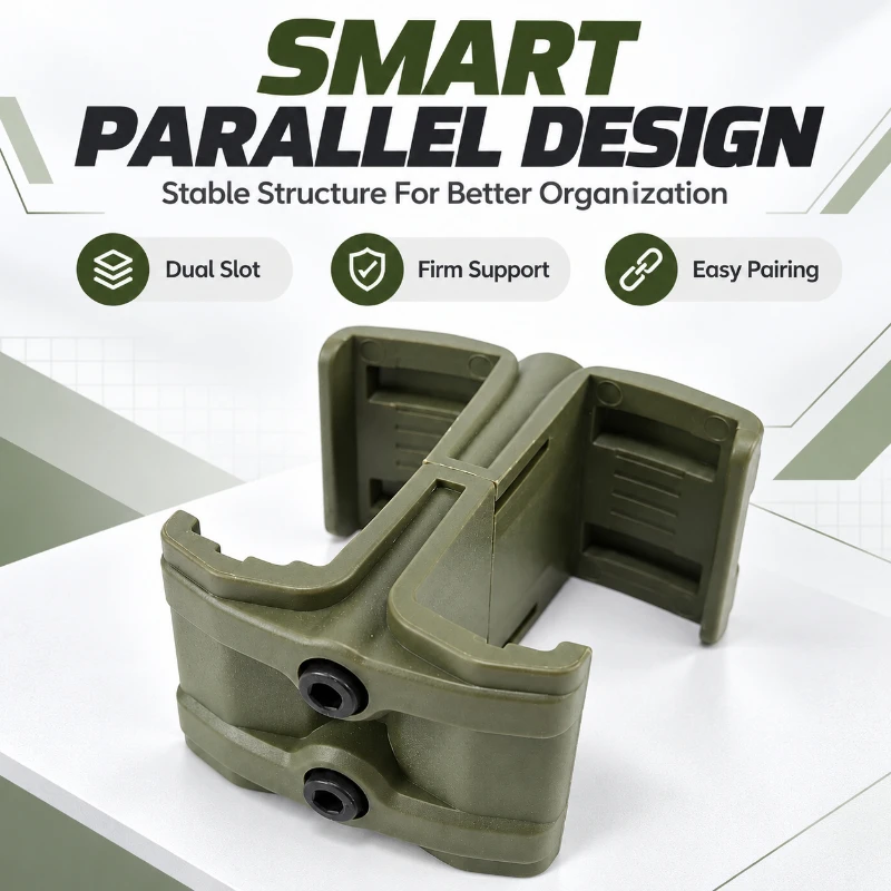 Nylon Double Holder Link Connector Dual Container Coupling Bracket DIY Model Assembly Parts