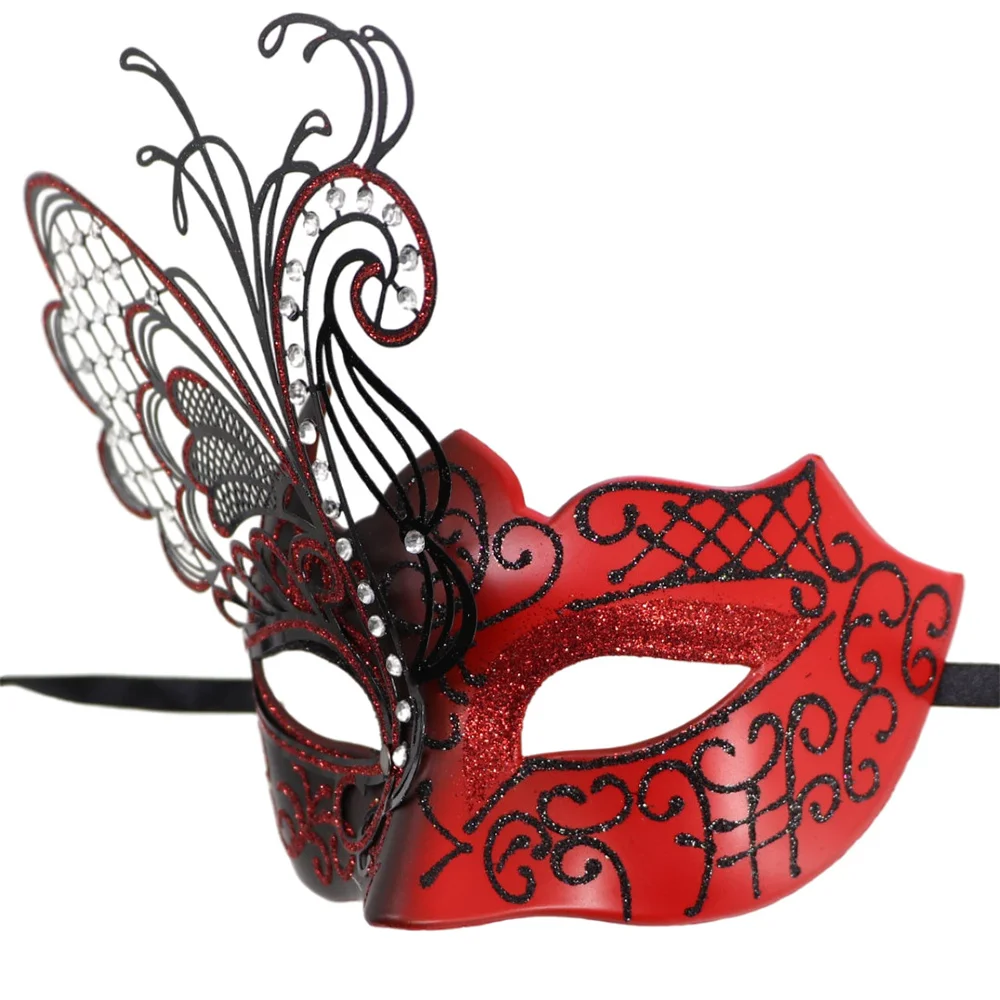 Easter Show Mask Butterfly-shaped  Sexy Women Nightclub Mask Iron Butterfly Masquerade Mask Halloween  For Stage