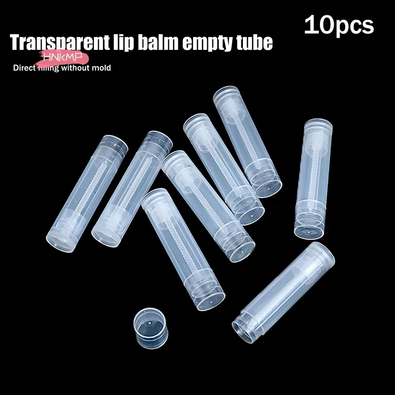 10 Stuks 5G Lege Lipgloss Buizen Lippenstift Potten Cosmetische Containers Met Caps Reisformaat Lippenbalsem Buis voor make-up Artistry