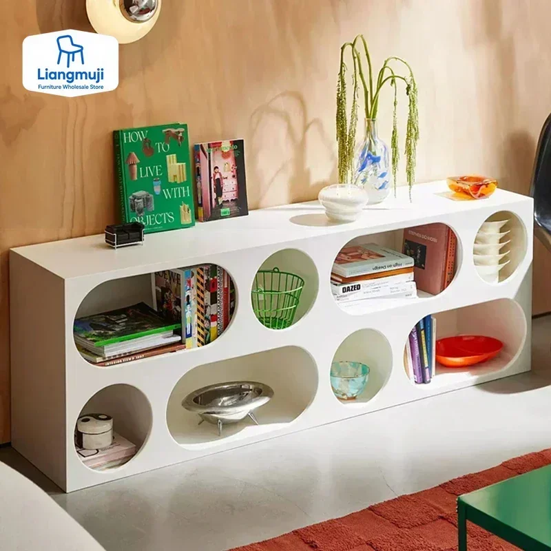 

Modern Simple Living Room Nordic Furniture Display Cabinet Products Nordic Decorative Cabinet Floor Bookcase Furniture