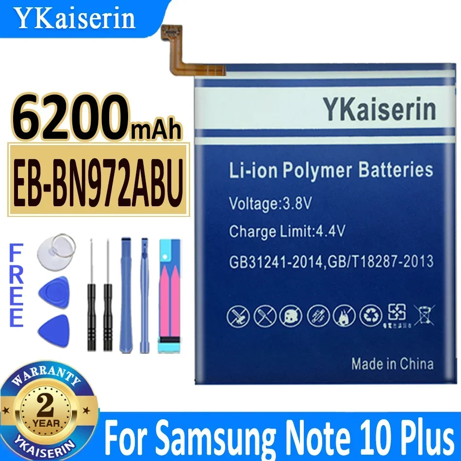 Аккумулятор EB-BN972ABU 6200 мАч для Samsung Galaxy Note 10 Plus 10+ SM-N975F SM-N975DS Batteria