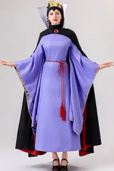 Vestido de fantasía de la Corte para fiesta de Carnaval de Halloween, Anime, cuentos de hadas, Blancanieves, espejo mágico malvado, Reina, disfraz de Cosplay