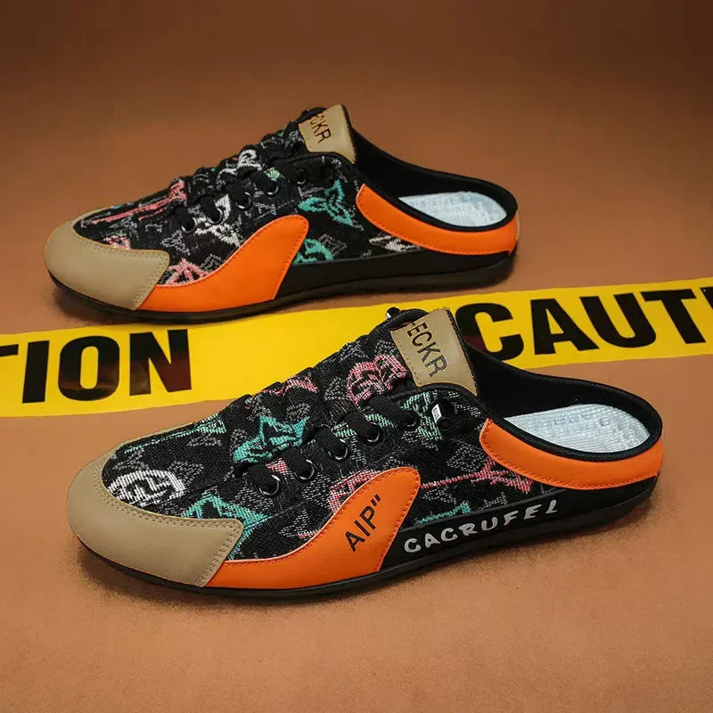 

Модные летние мужские тапочки 2024, повседневная обувь на плоской подошве, кроссовки с поддержкой мягкой подошвы, повседневная обувь, кроссовки с поддержкой мягкой подошвы