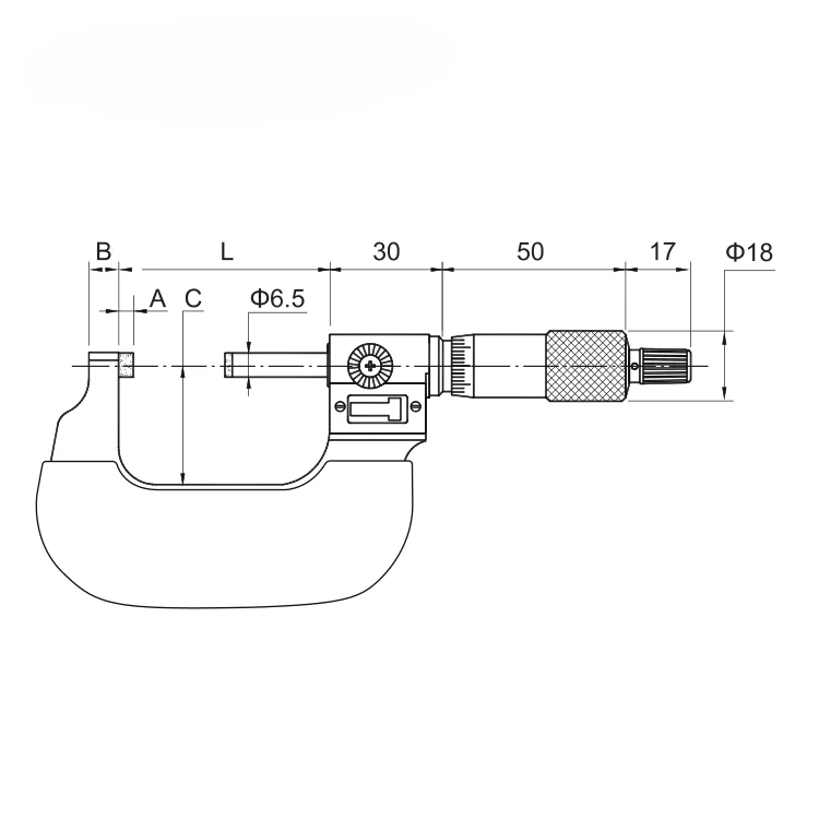 For Dasqua 0-25mm 25-50mm 50-75mm 75-100mm 100-125mm 125-150mm Digital Counter Type Outside Micrometer  Measuring Instrument