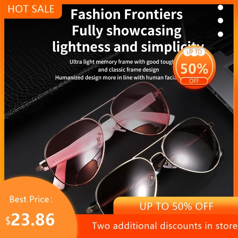 Cross Border AI Intelligent Bluetooth Glasses For Listening To Music And Making Calls Multifunctional UV Resistant Sunglasses