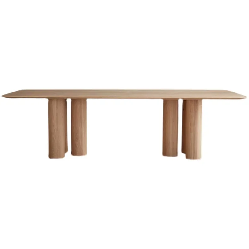 Small solid wood conference table