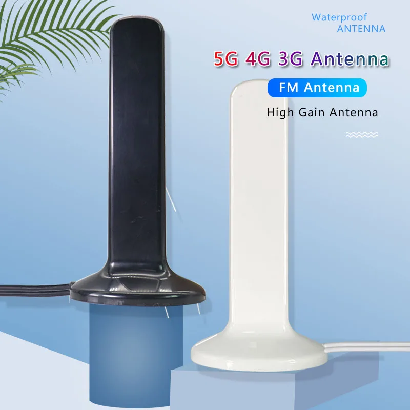 2*2pcs Dual-Cable 600~6000Mh TS9 SMA RPSMA 5G 4G 3G GSM LTE Omni WiFi Router Antenna Aerial Amplifier WLAN Router Singal Booster