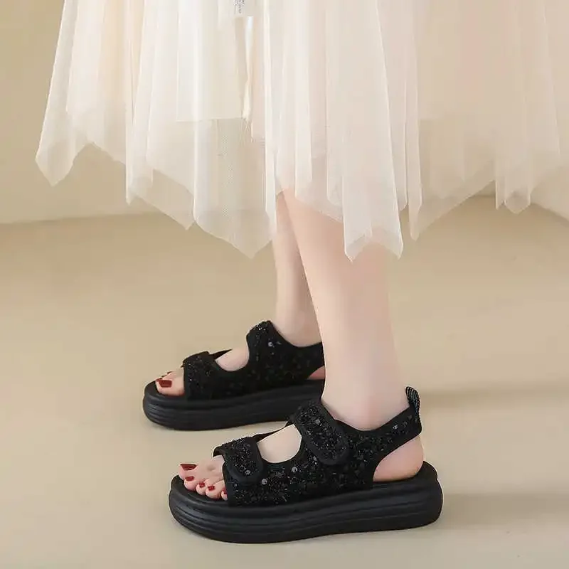 

Breathable Autumn Orange Slippers Barefoot Summer Woman Shoes Low Heel Woman Sandals Sneakers Sports Pretty Deporte Luxe