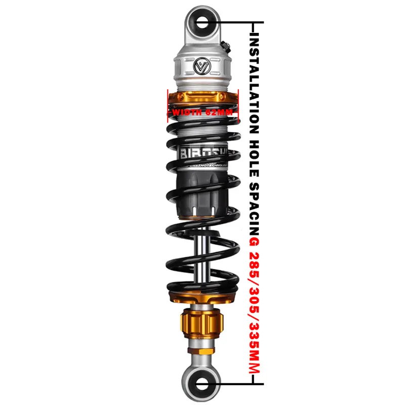 

Задний амортизатор RS-2 Premium 300 мм для универсальных моделей мотоциклов, высококачественный алюминий, новый сорт