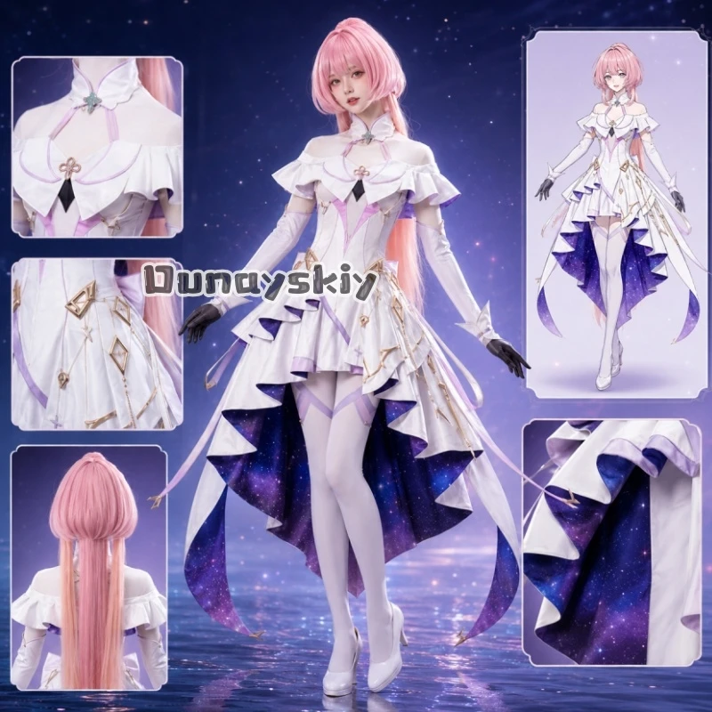 

LWW*11Wuthering Waves Aemeath Cosplay Costume Anime Game Concert Dress With Exquisite Embroidery Gradient Skirt Women Halloween