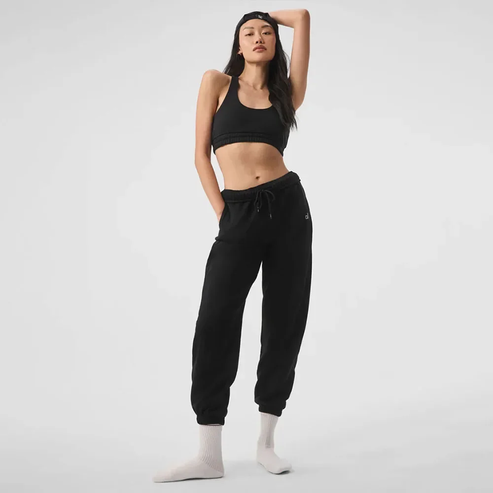 AL اليوغا Accolade Sweatpant تجريب فضفاض بنطلون السراويل اللياقة البدنية Sweatpants القطن رياضة تنفس مريحة الرجال السراويل النسائية