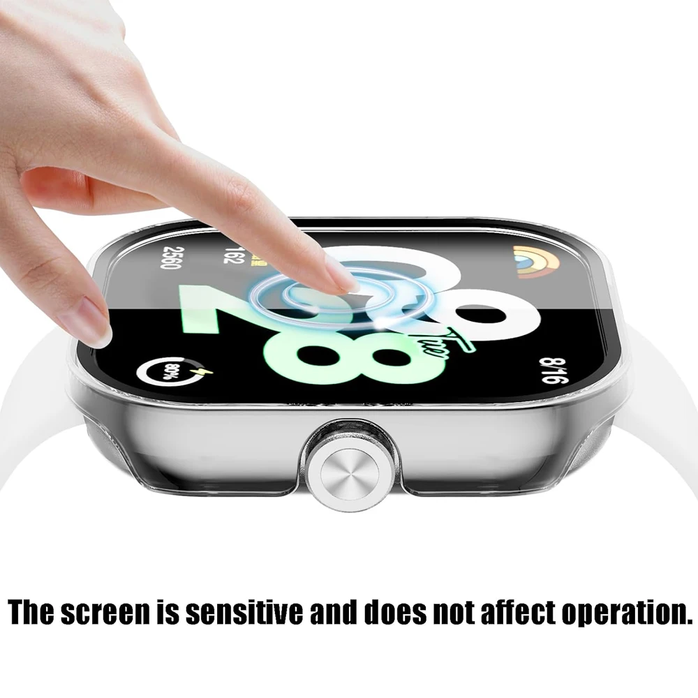 PC Case+Tempered Glass For Xiaomi Redmi Watch 4 Anti-scratch Screen Protector Shell For Xiaomi Redmi Watch 3 Active/Lite Cover