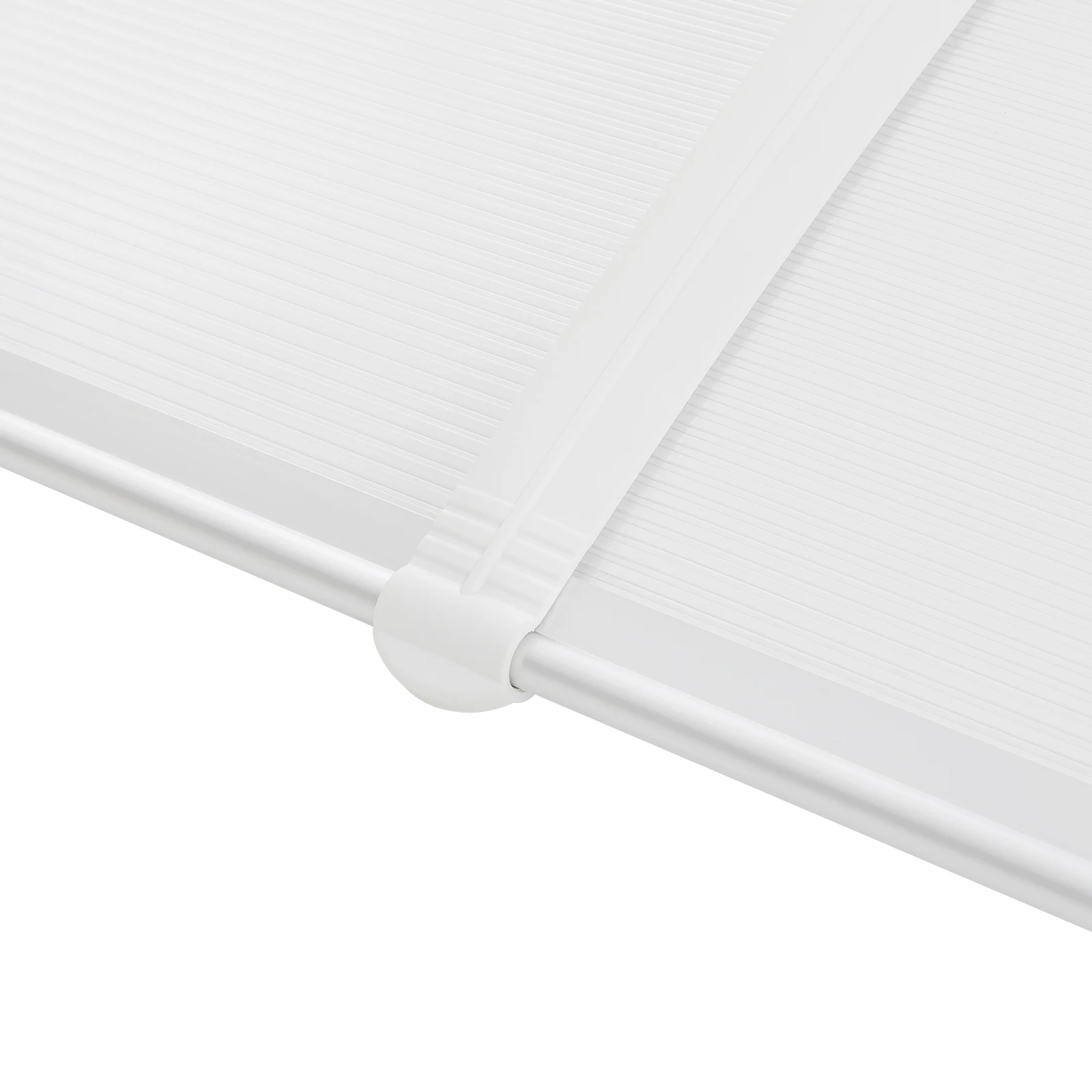 Wandmontierte Rechteckige Bogenüberdachung 35,4*118 Zoll für Vorder- und Hinteringänge, Fahrradunterstände, Pavillons, Balkone – Detail 5