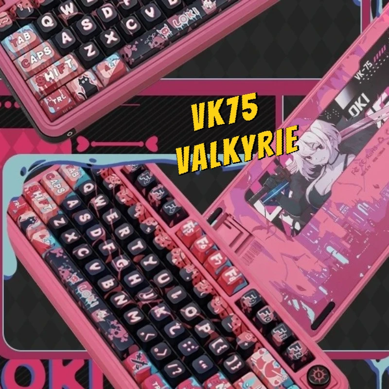 

VALKYRIE VK75 Three Mode Bluetooth Wireless Keyboard Hot Swappable RGB Long Life Customized E-sports Gaming Mechanical Keyboard