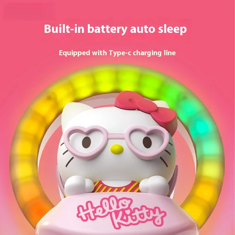 Hello Kitty In-Car Perfume In-Car Aromatherapy Perfume In Car Air Outlet Accessory Pendant Decoration Led Rhythm Light Xmas Gift