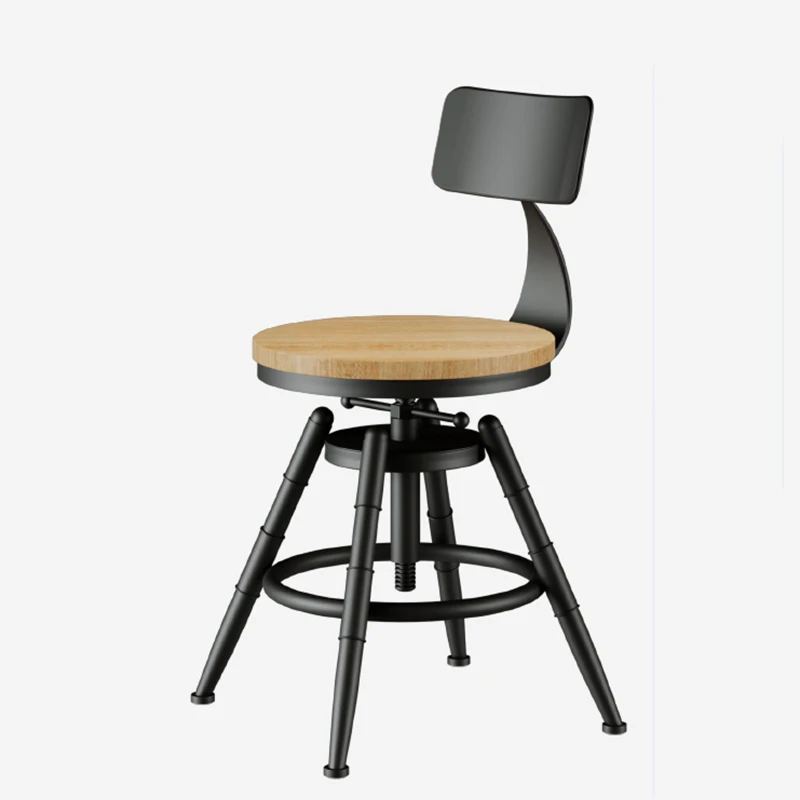 

Modern Party Adjustable Stool Nordic Swivel Luxury Industrial Chair Foot Iron Make Up Sgabelli Da Bar Outdoor Furniture