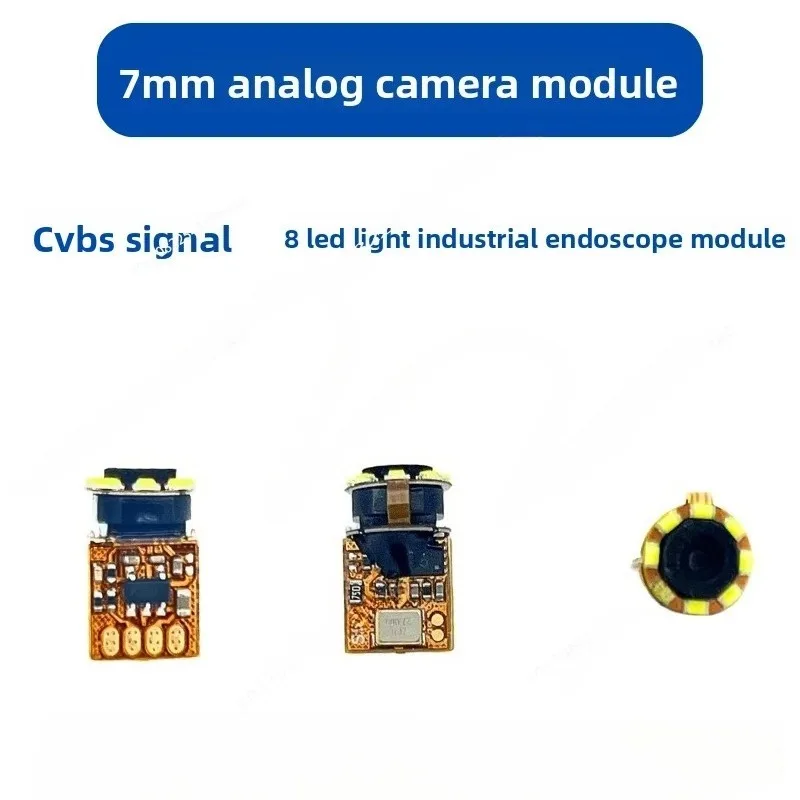 Ultra fine high definition 7mm analog camera module CVBS air conditioning inspection