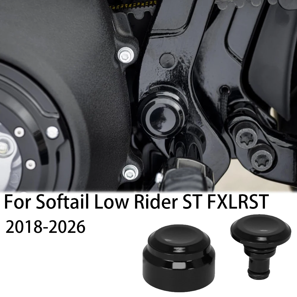 Nueva Tapa Negra para la Tuerca del Eje del Brazo Oscilante Trasero de Motocicleta para Harley Davidson Softail Low Rider ST FXLRST 2018-2026