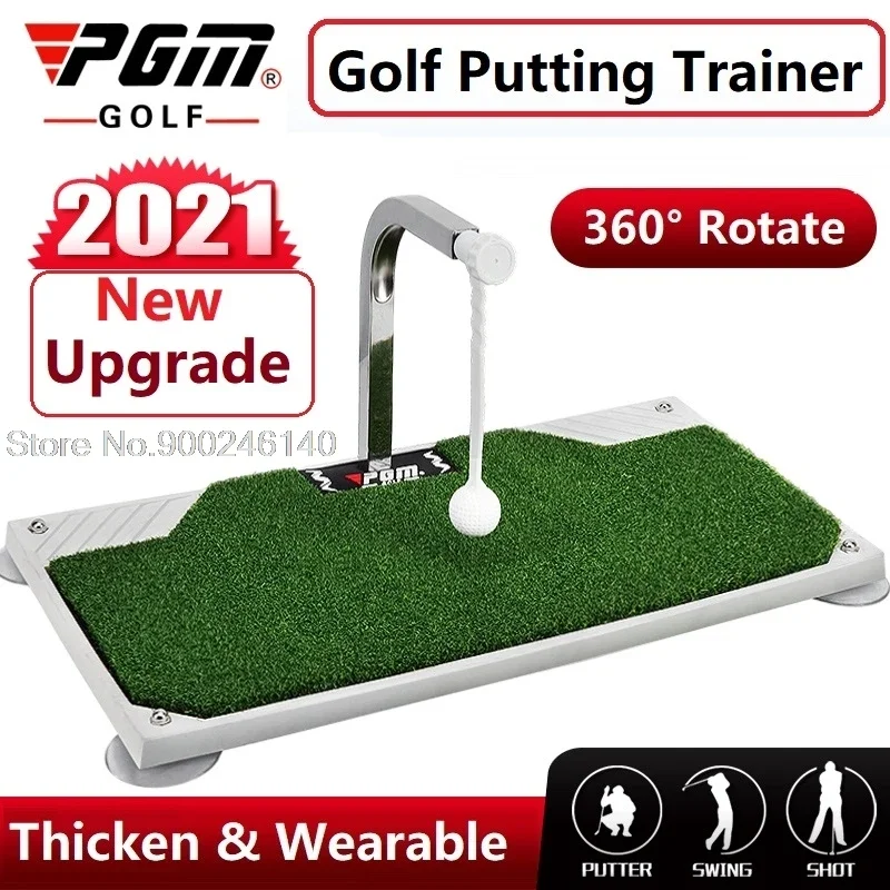 Pgm-Polymères de swing de pratique de golf, coussin de frappe de golf, rotation à 360 °, plus récent entraîneur de golf épais, dispositif d'entraînement de swing en intérieur