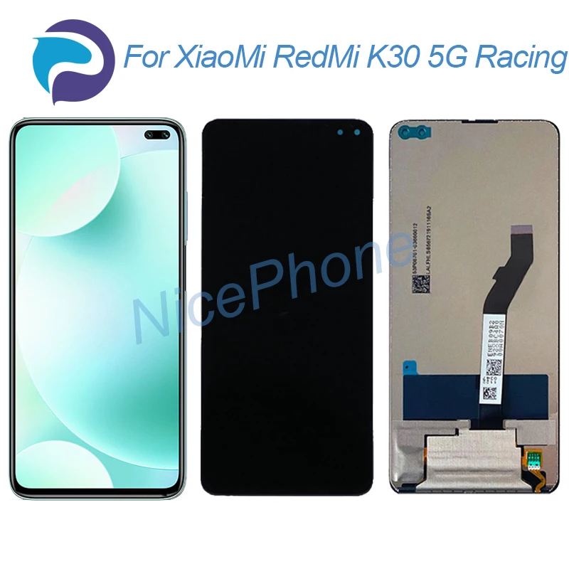 

Для RedMi K30 Racing 5G LCD дисплей кодирующий преобразователь сенсорного экрана в сборе Замена 6,67 "для RedMi K30 Racing 5G экран LCD