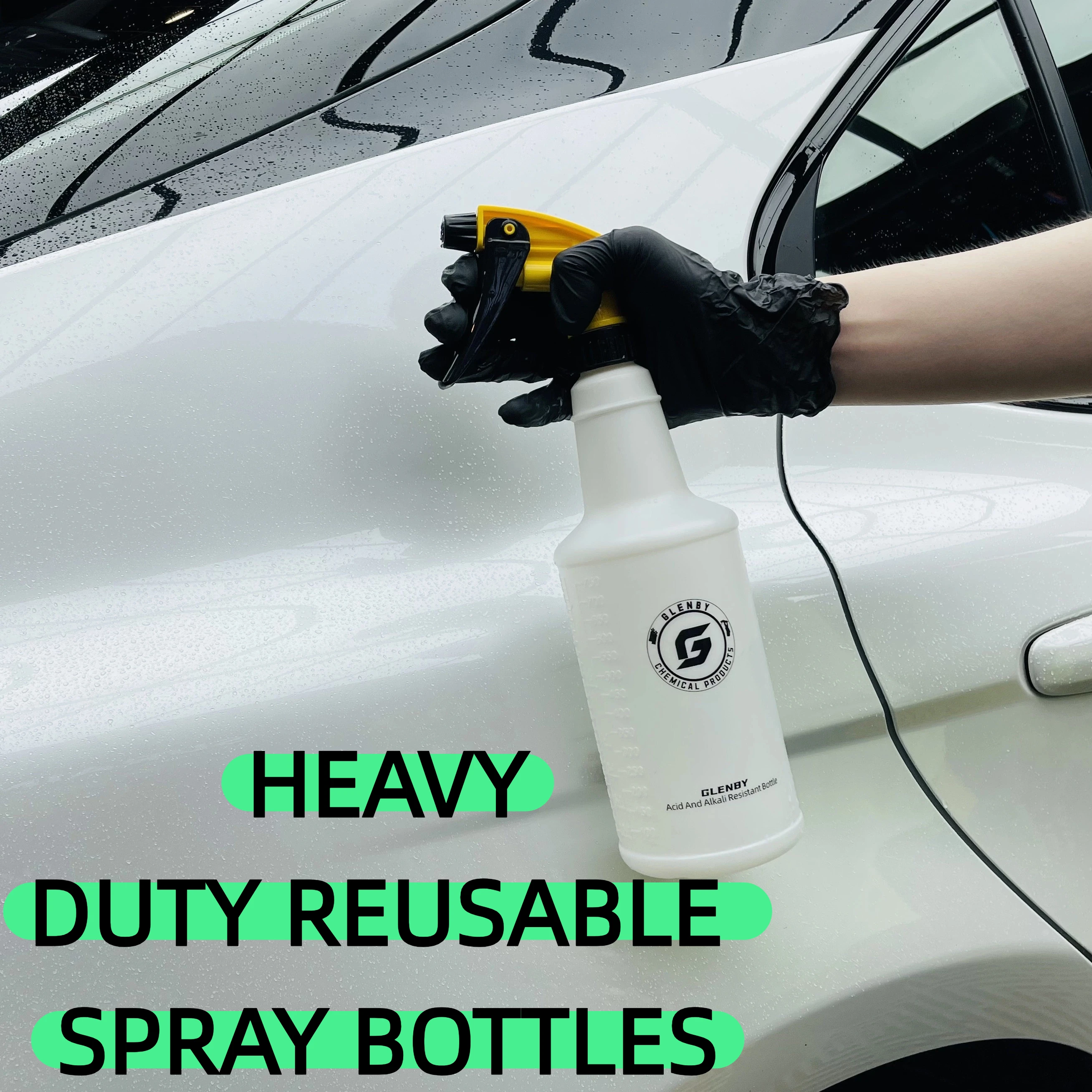 Car Ultra-fine Water Mist Cylindrical Spray Bottle HDPE Chemical Resistant Spray Auto Wash Watering Can, Heavy Duty Spray Bottle