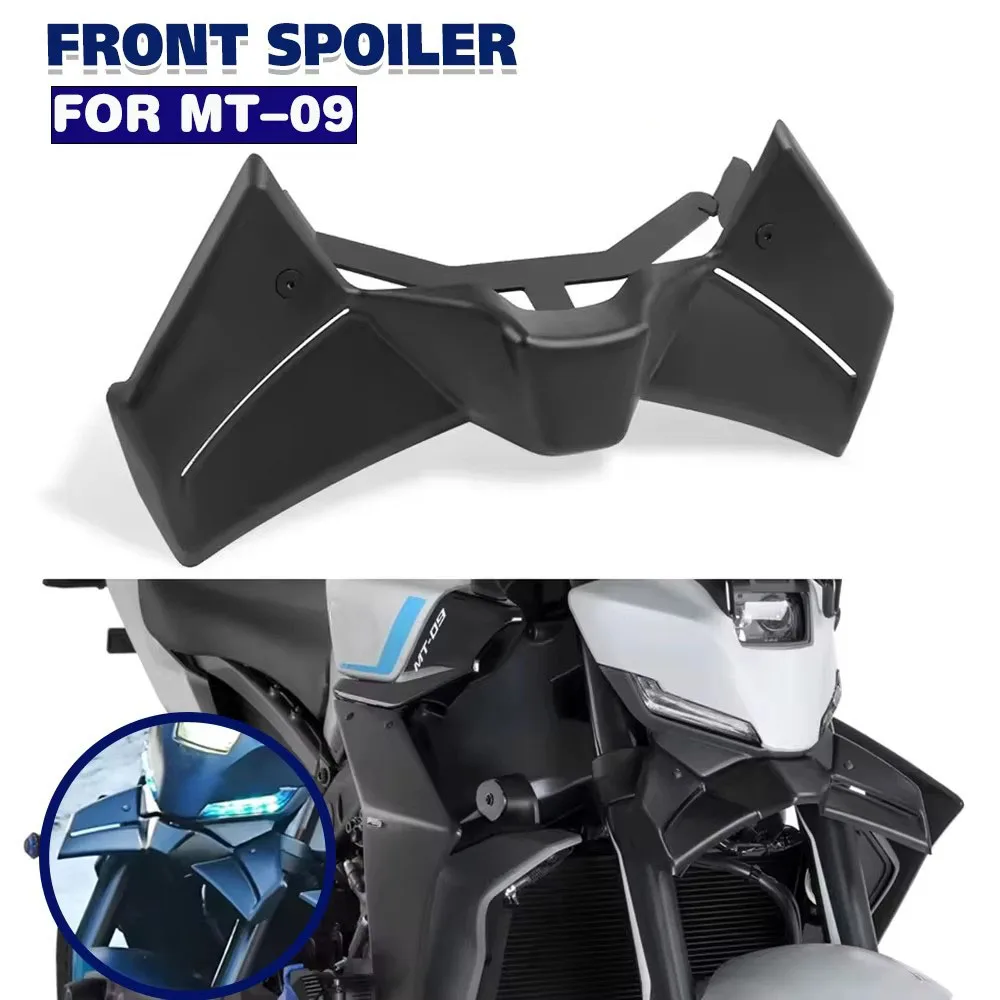 For Yamaha MT-09 MT 09 2024-2026 Motorcycle MT09 Front Spoiler Kit Downforce Naked Frontal Spoilers Winglet Aerodynamic Wing