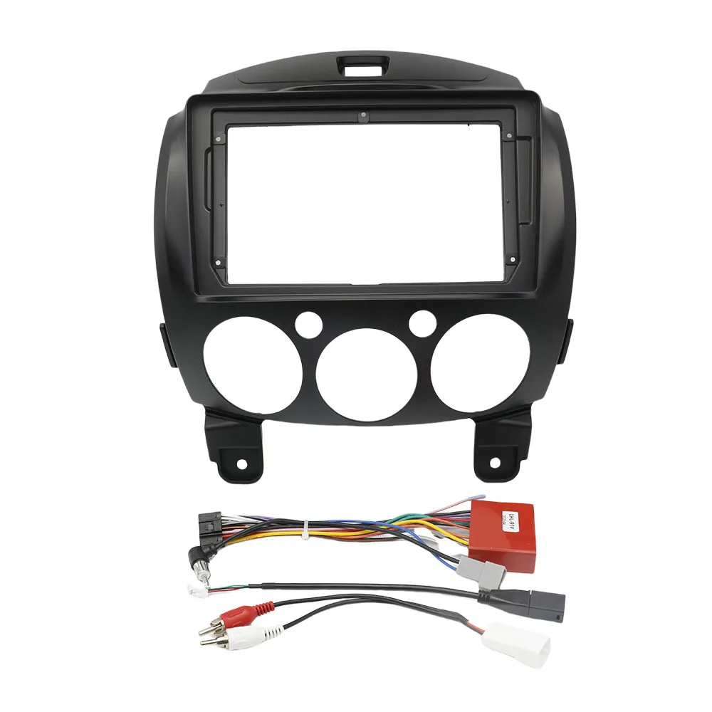 Car Radio Fascia for Mazda 2 2007-2014 9 Inch Stereo Dashboard Frame Center Console Audio Installation Panel