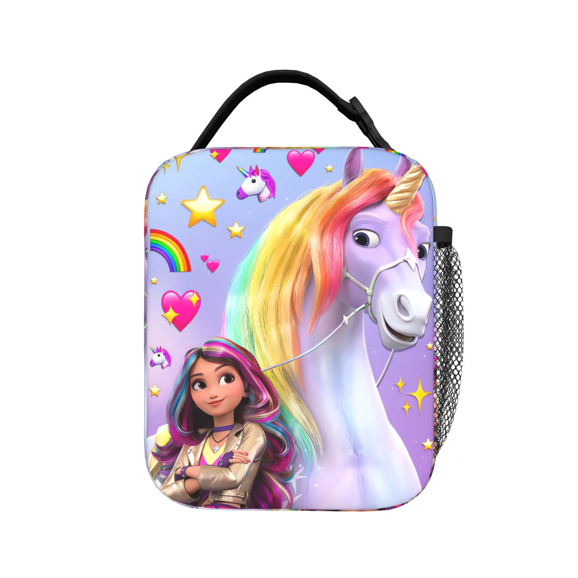 Unicorn Academy Lunch Bag  Portable Lunch Box Men Travel Graphic Design Cooler Bag Casual Oxford Tote Food Bags