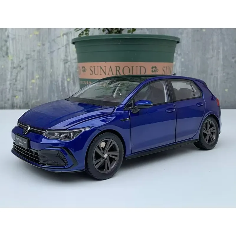 1:18 Volkswagen Golf 8 gen R Line Diecast Model Car Toys Gifts Blue