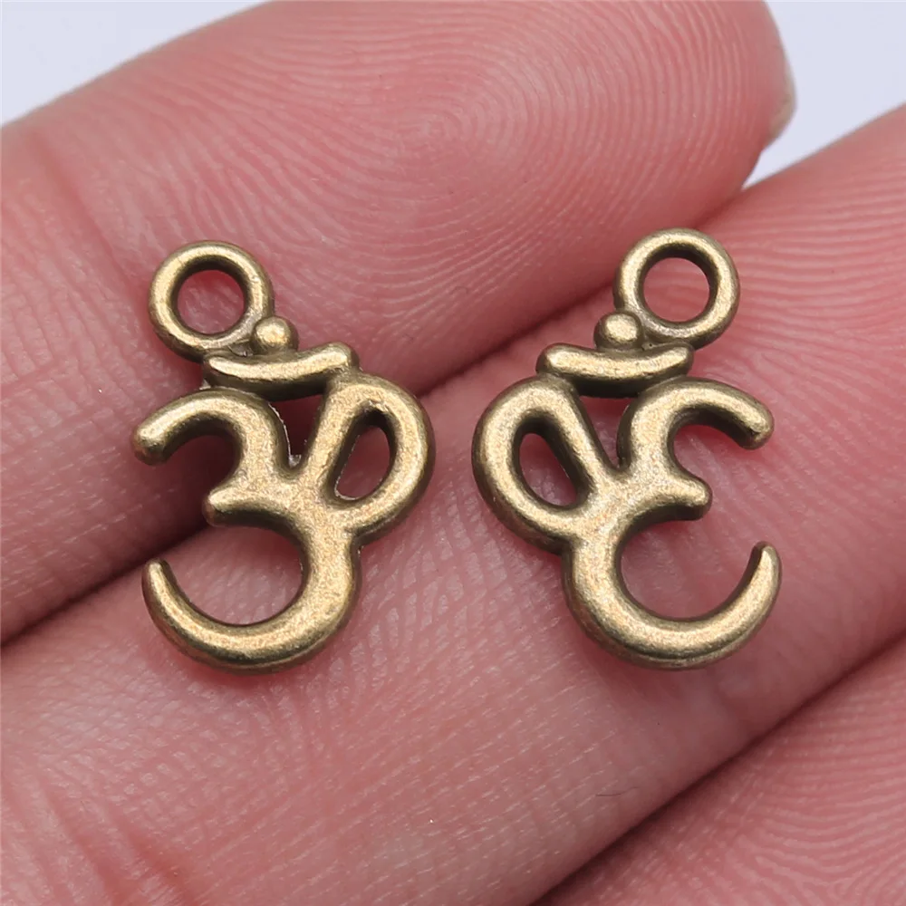 20pcs OM Charms Beads for DIY Jewelry Making