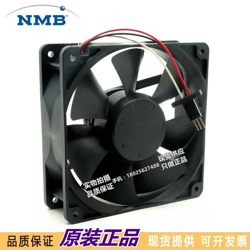 for NMB 4715KL-05W-B49 DC24V 12038mm Three-Wire Inverter Cooling Fan New Original