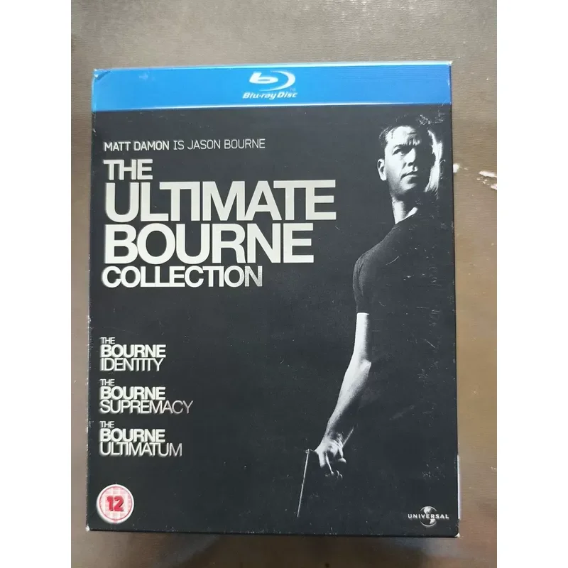 Bourne Shadow 1-3 British Version Set Blu-ray BD with Chinese Characters Well Preserved