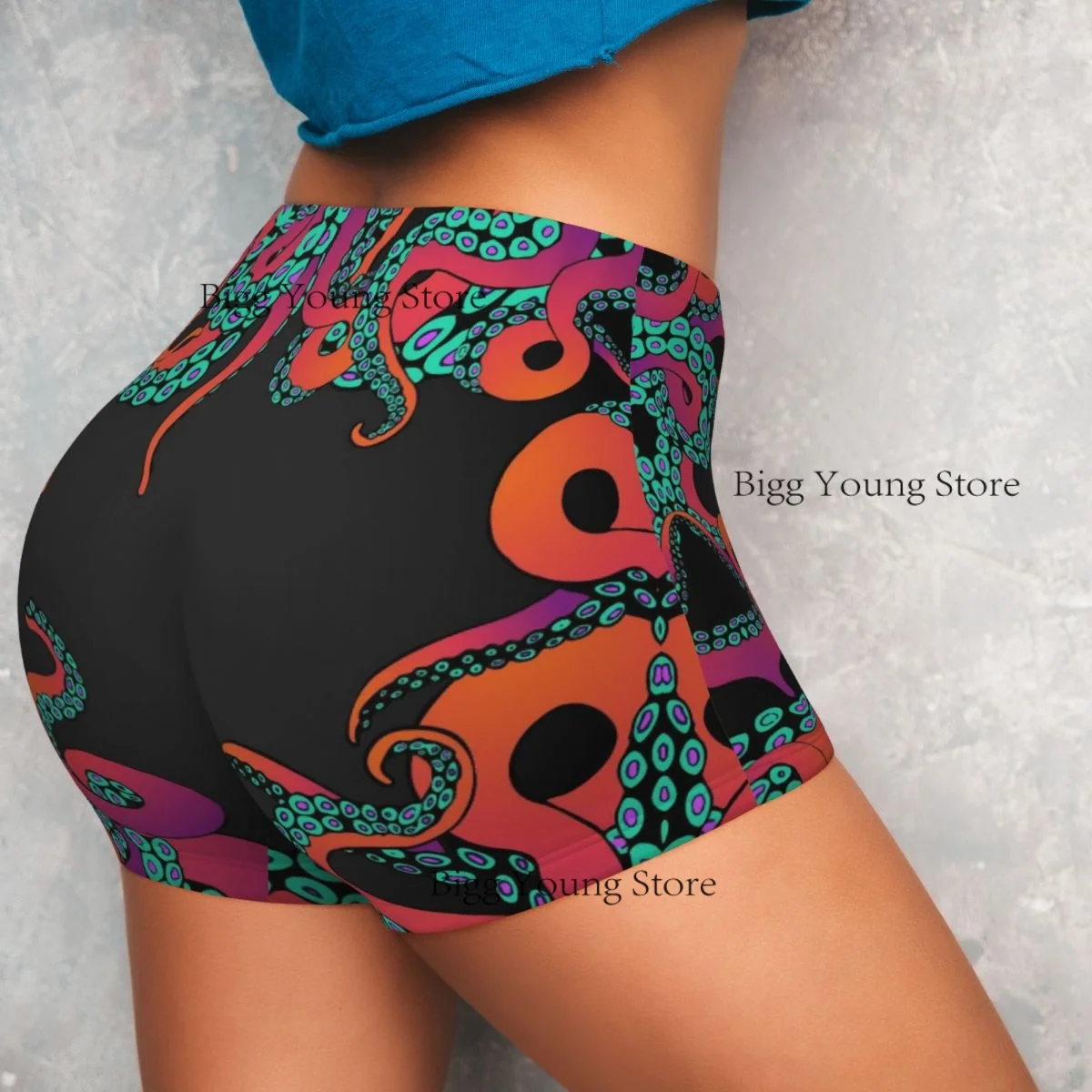 女性ヨガショーツ触手ワークアウトショーツフィットネス速乾性レディースヨガジムランニング戦利品ショーツパンツスポーツウェア