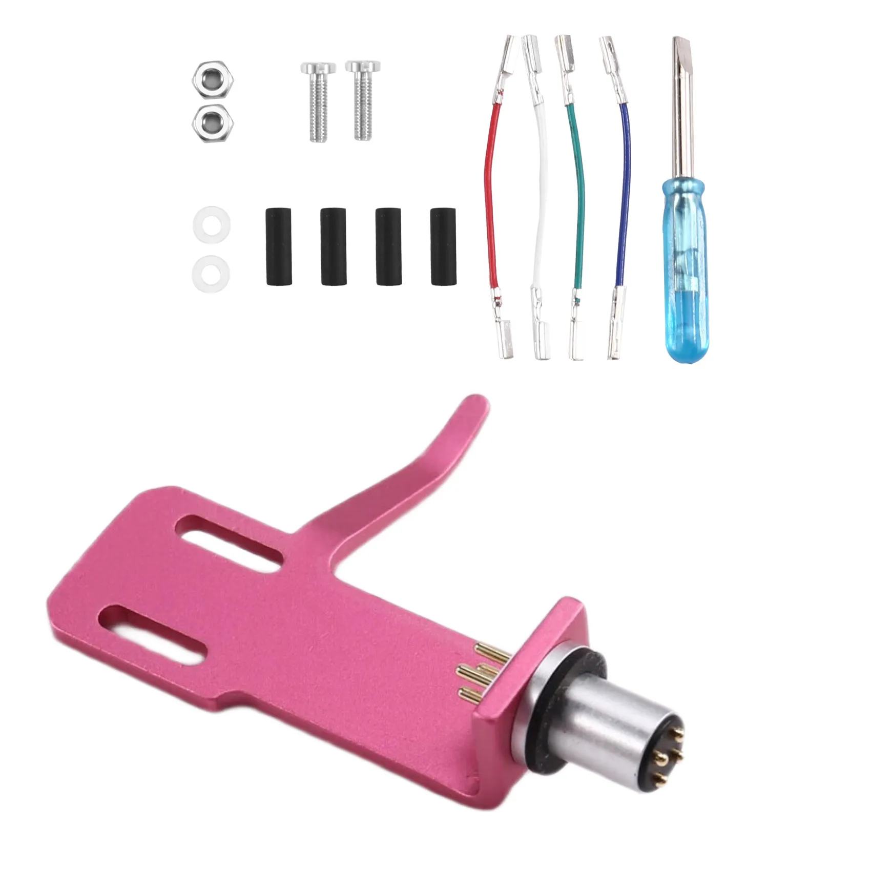 

【New User Coupon】Phonograph Record Player Replacement Headshell Stylus Lead Wire For Universal LP Turntable Mount