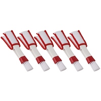 5Pcs Car Detailing Brush Auto Cleaning Car Cleaning Detailing Set Dashboard Air Outlet Clean Brush Tools White