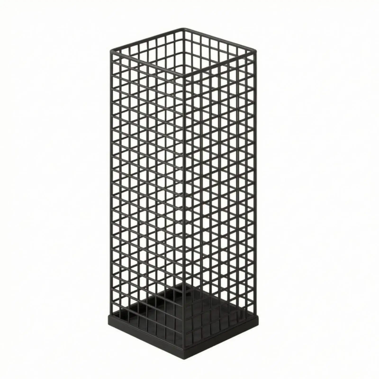 Umbrella Stand Rack for Multiple Rain Gear with Water Collection Base Tray for Office Lobby