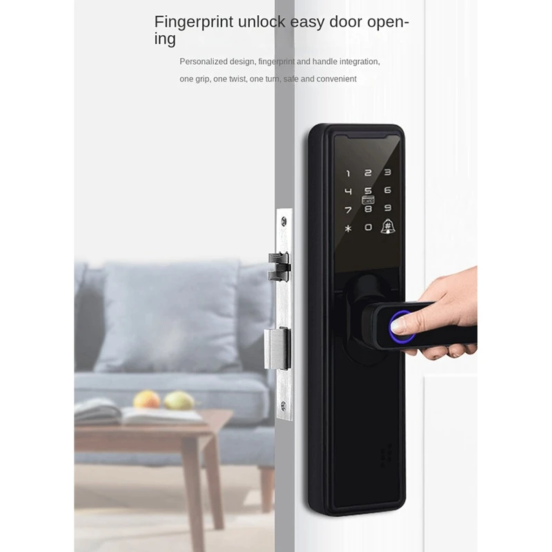 Tuya Bluetooth APP Biometric Fingerprint Security Intelligent Smart Wifi Password Electronic Door Lock