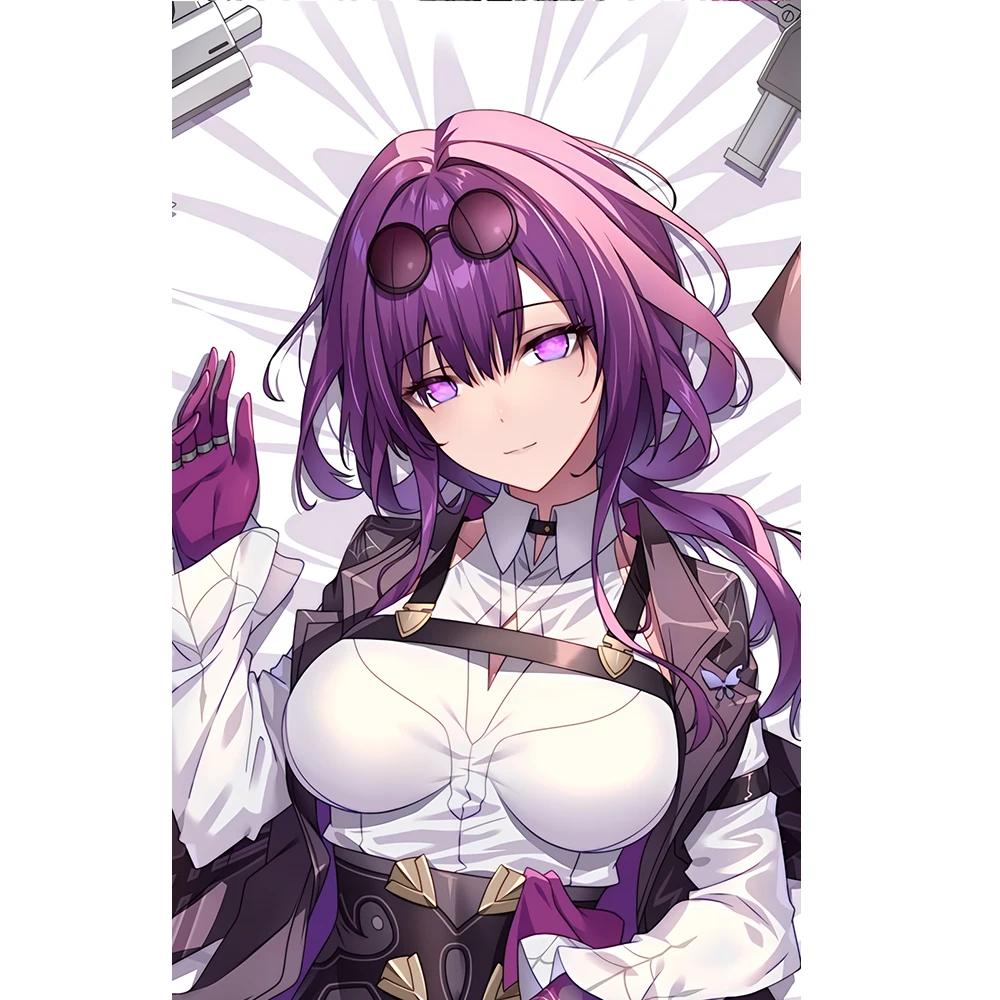 Honkai Star Rail Kafka Cosplay Dakimakura Hugging Body Taie d'oreiller, Jeu d'anime japonais, Juste de coussin