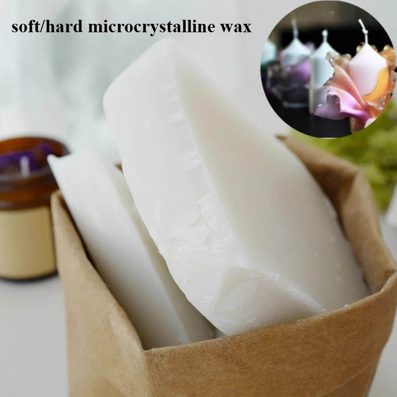 

200g/ Bag Soft/hard Microcrystalline Wax Solid Block Additive DIY Aromatherapy Decorative Candle Making Adhesive Raw Materials