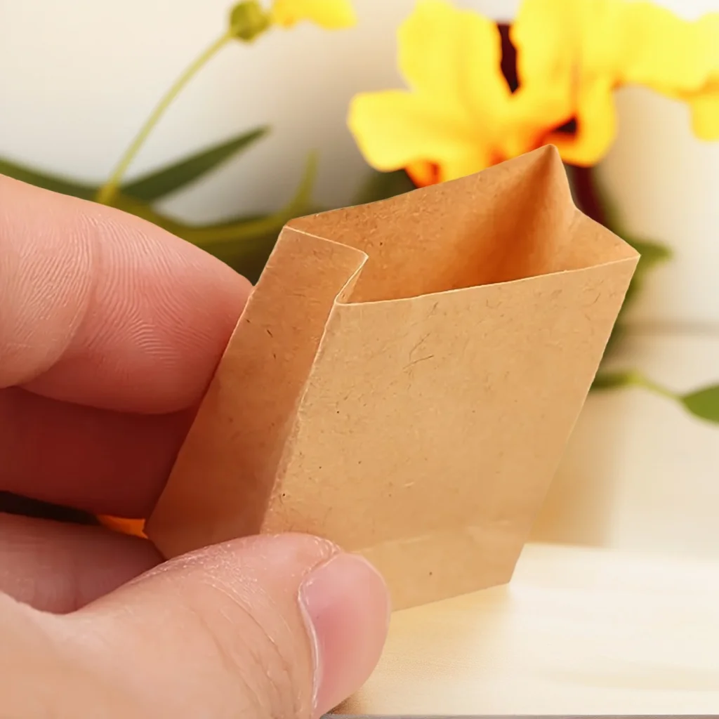 5pcs/10pcs Miniature Grocery Bags - Brown Paper Organizer Bags,DIY Packing Bags Ideal for Scene Decorations,Miniatures Storage