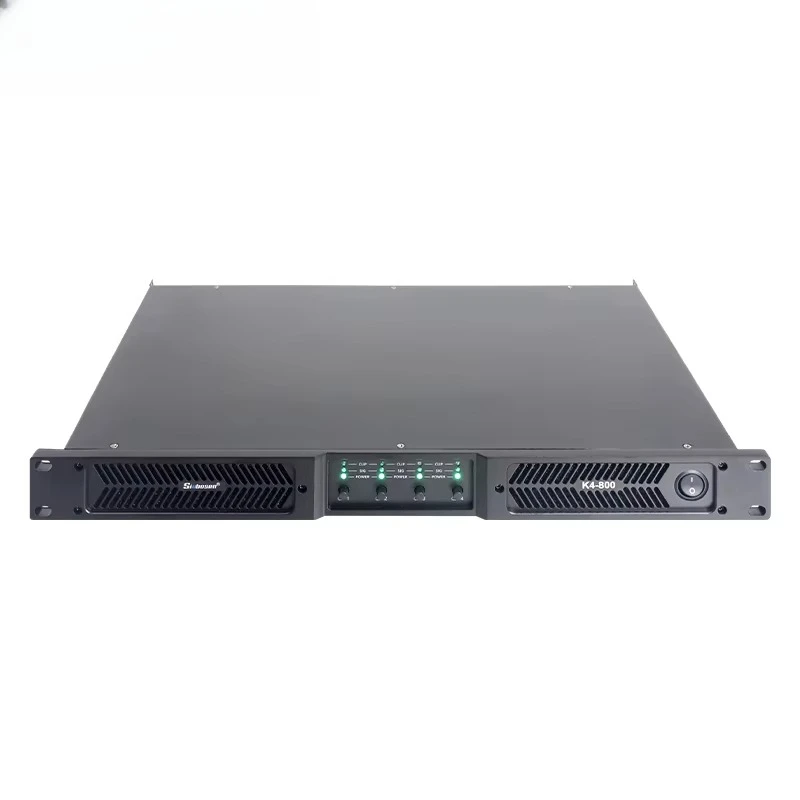 K4-800 Class d 4 Channel Amplifier Audio 800 Watt 1U Power Amplifier Sound System
