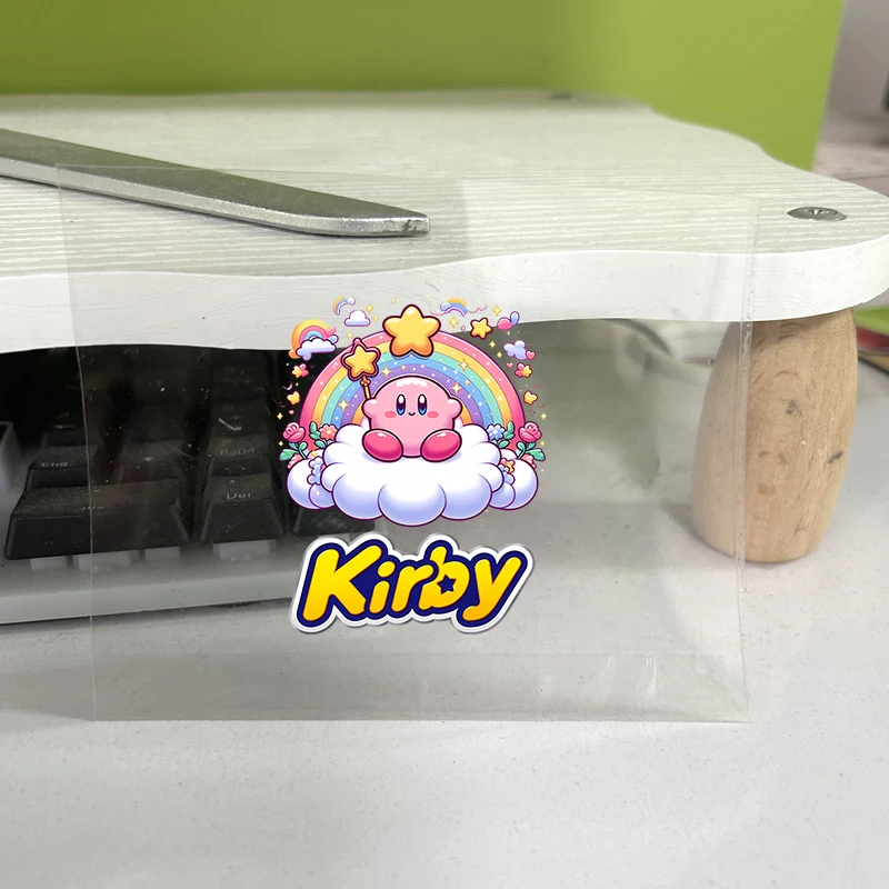 Kirbys Kawaii Waterproof DIY Decals 3D Transfers Crystal Stickers Cute Easy Peel Phone Case StickersTumbler Wraps Sticker Gift view 5