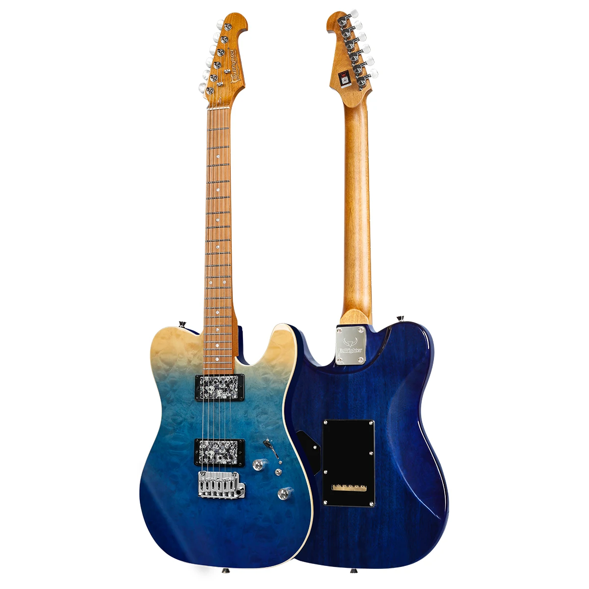 D-230 Blue Red High Quality Factory Wholesale Customize 6 strings  Solo guitar Gradient Blue Cheap electric guitar