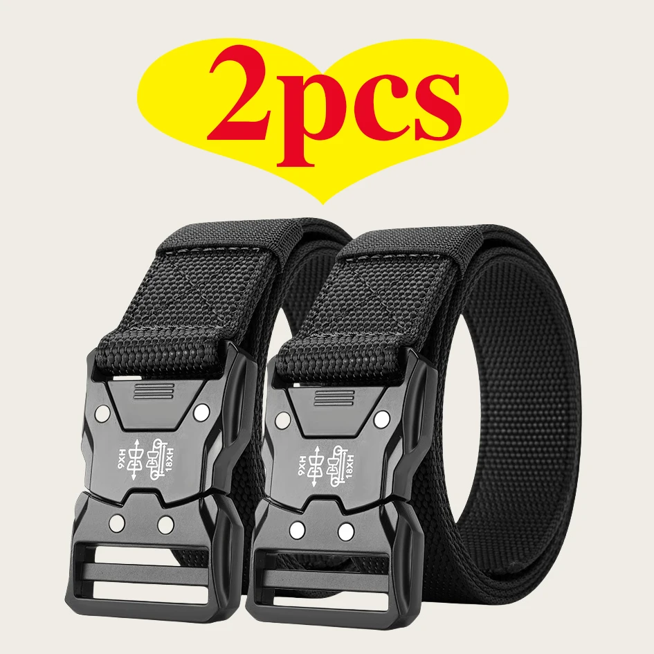 2-Piece Set, Men's Outdoor Sports Quick-Release Multi-Functional Symmetrical Buckle Multi-Functional Farm Work Gardening Belt