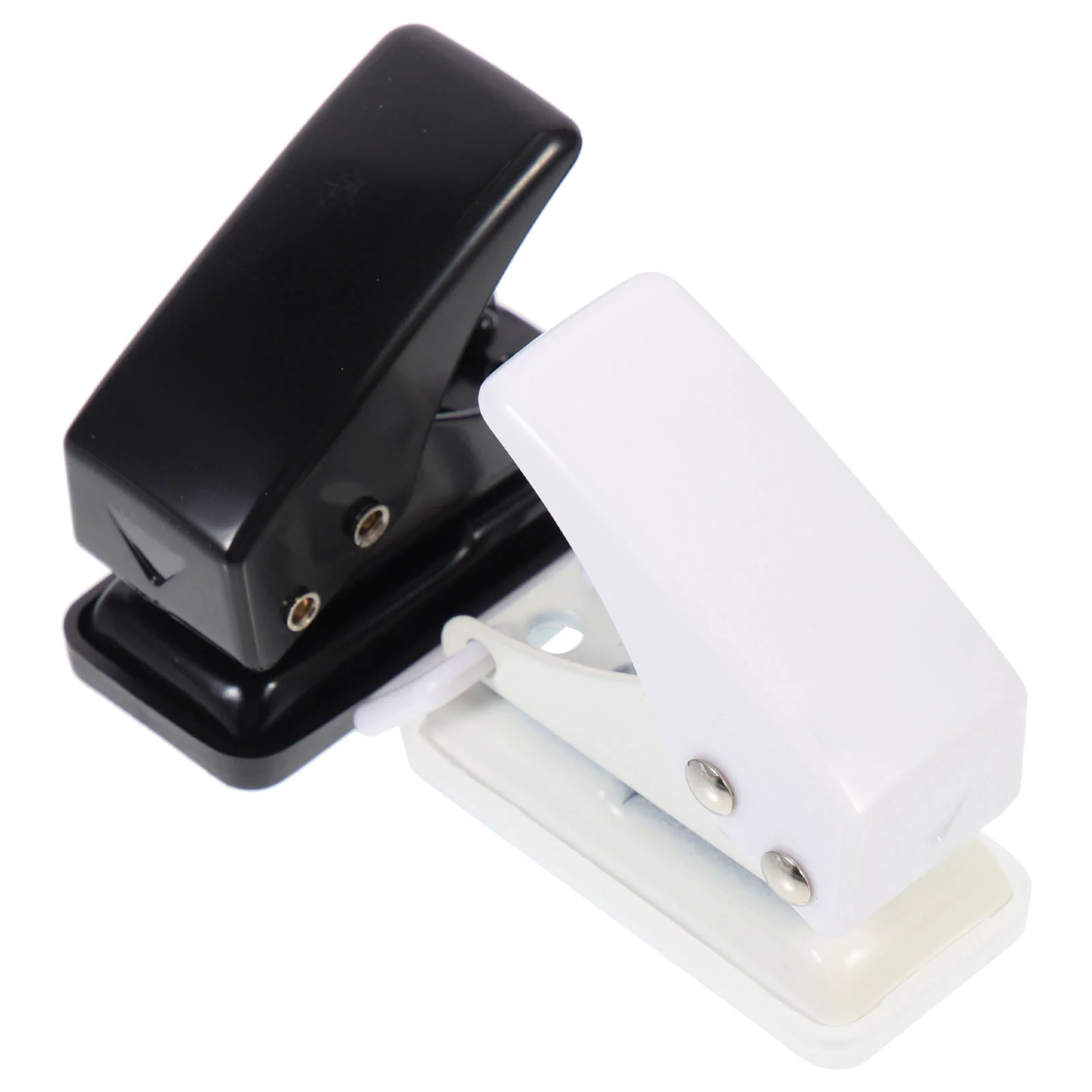 

2Pcs Small Hole Punch Strong Penetrating Power Easy to Operate for Loose Leaf Book Binding Materials Office Accessory